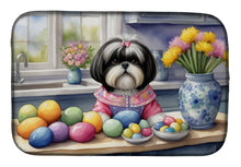 Load image into Gallery viewer, Decorating Easter Shih Tzu Dish Drying Mat
