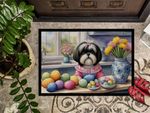 Load image into Gallery viewer, Decorating Easter Shih Tzu Doormat - 18X27 Indoor / Outdoor Rug | Made in USA