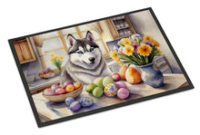 Load image into Gallery viewer, Decorating Easter Siberian Husky Doormat-24x36 Indoor / Outdoor Rug | Made in USA