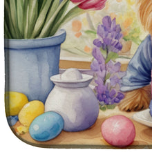Load image into Gallery viewer, Decorating Easter Silky Terrier Dish Drying Mat