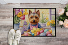 Load image into Gallery viewer, Decorating Easter Silky Terrier Doormat - 18X27 Indoor / Outdoor Rug | Made in USA