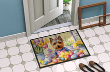 Load image into Gallery viewer, Decorating Easter Silky Terrier Doormat - 18X27 Indoor / Outdoor Rug | Made in USA