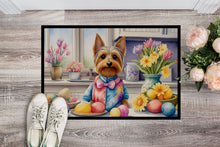 Load image into Gallery viewer, Decorating Easter Silky Terrier Doormat - 18X27 Indoor / Outdoor Rug | Made in USA