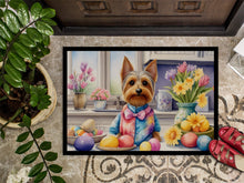 Load image into Gallery viewer, Decorating Easter Silky Terrier Doormat - 18X27 Indoor / Outdoor Rug | Made in USA