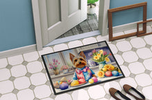 Load image into Gallery viewer, Decorating Easter Silky Terrier Doormat - 18X27 Indoor / Outdoor Rug | Made in USA