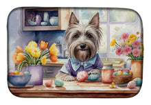 Load image into Gallery viewer, Decorating Easter Skye Terrier Dish Drying Mat
