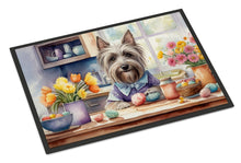 Load image into Gallery viewer, Decorating Easter Skye Terrier Doormat-24x36 Indoor / Outdoor Rug | Made in USA