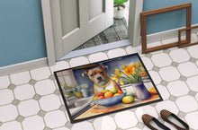 Load image into Gallery viewer, Decorating Easter Staffordshire Bull Terrier Doormat - 18X27 Indoor / Outdoor Rug | Made in USA