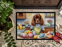 Load image into Gallery viewer, Decorating Easter Sussex Spaniel Doormat