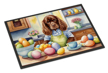 Load image into Gallery viewer, Decorating Easter Sussex Spaniel Doormat