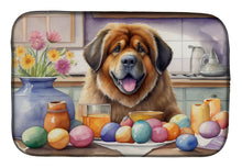 Load image into Gallery viewer, Decorating Easter Tibetan Mastiff Dish Drying Mat