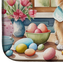 Load image into Gallery viewer, Decorating Easter Tibetan Spaniel Dish Drying Mat
