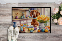 Load image into Gallery viewer, Decorating Easter Vizsla Doormat-24x36 Indoor / Outdoor Rug | Made in USA