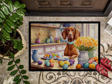 Load image into Gallery viewer, Decorating Easter Vizsla Doormat-24x36 Indoor / Outdoor Rug | Made in USA