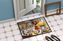 Load image into Gallery viewer, Decorating Easter Vizsla Doormat