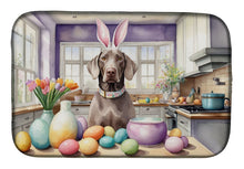 Load image into Gallery viewer, Decorating Easter Weimaraner Dish Drying Mat