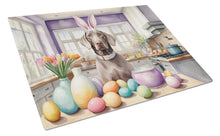 Load image into Gallery viewer, Decorating Easter Weimaraner Glass Cutting Boards – Durable, Decorative Kitchen Art