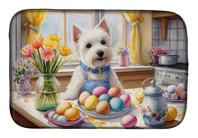 Load image into Gallery viewer, Decorating Easter Westie Dish Drying Mat