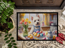 Load image into Gallery viewer, Decorating Easter Westie Doormat-24x36 Indoor / Outdoor Rug | Made in USA