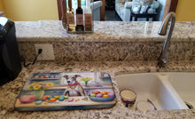 Load image into Gallery viewer, Decorating Easter Whippet Dish Drying Mat