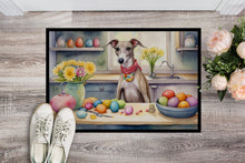 Load image into Gallery viewer, Decorating Easter Whippet Doormat-24x36 Indoor / Outdoor Rug | Made in USA