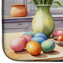 Load image into Gallery viewer, Decorating Easter Yorkshire Terrier Dish Drying Mat