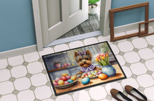 Load image into Gallery viewer, Decorating Easter Yorkshire Terrier Doormat - 18X27 Indoor / Outdoor Rug | Made in USA