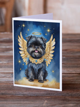 Load image into Gallery viewer, Affenpinscher My Angel Greeting Cards - Blank Note Cards – 8-Pack of Artist-Designed Cards with Envelopes