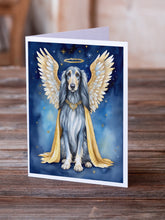 Load image into Gallery viewer, Afghan Hound My Angel Greeting Cards - Blank Note Cards – 8-Pack of Artist-Designed Cards with Envelopes