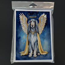 Load image into Gallery viewer, Afghan Hound My Angel Greeting Cards - Blank Note Cards – 8-Pack of Artist-Designed Cards with Envelopes