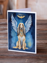 Load image into Gallery viewer, Afghan Hound My Angel Greeting Cards - Blank Note Cards – 8-Pack of Artist-Designed Cards with Envelopes