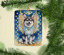 Load image into Gallery viewer, Alaskan Klee Kai My Angel Porcelain Ornament