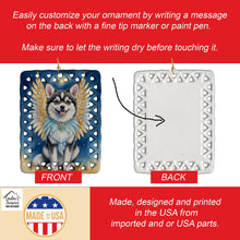 Load image into Gallery viewer, Alaskan Klee Kai My Angel Porcelain Ornament