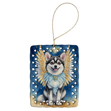 Load image into Gallery viewer, Alaskan Klee Kai My Angel Porcelain Ornament