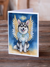 Load image into Gallery viewer, Alaskan Klee Kai My Angel Greeting Cards - Blank Note Cards – 8-Pack of Artist-Designed Cards with Envelopes