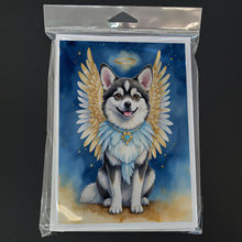 Load image into Gallery viewer, Alaskan Klee Kai My Angel Greeting Cards - Blank Note Cards – 8-Pack of Artist-Designed Cards with Envelopes