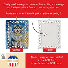 Load image into Gallery viewer, Alaskan Malamute My Angel Porcelain Ornament
