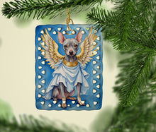 Load image into Gallery viewer, American Hairless Terrier My Angel Porcelain Ornament