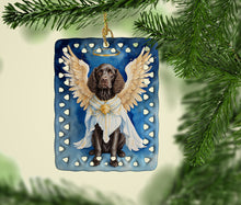 Load image into Gallery viewer, American Water Spaniel My Angel Porcelain Ornament