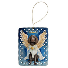 Load image into Gallery viewer, American Water Spaniel My Angel Porcelain Ornament