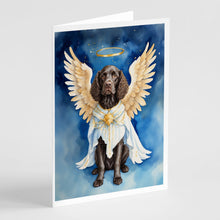 Load image into Gallery viewer, American Water Spaniel My Angel Greeting Cards - Blank Note Cards – 8-Pack of Artist-Designed Cards with Envelopes