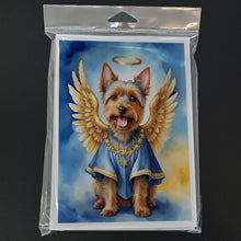 Load image into Gallery viewer, Australian Terrier My Angel Greeting Cards - Blank Note Cards – 8-Pack of Artist-Designed Cards with Envelopes