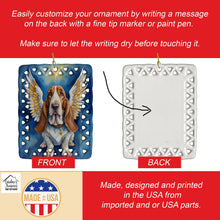 Load image into Gallery viewer, Basset Hound My Angel Porcelain Ornament