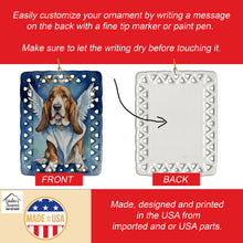 Load image into Gallery viewer, Basset Hound My Angel Porcelain Ornament