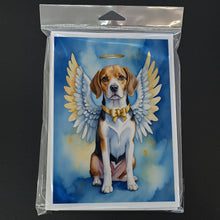 Load image into Gallery viewer, Beagle My Angel Greeting Cards - Blank Note Cards – 8-Pack of Artist-Designed Cards with Envelopes