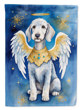 Load image into Gallery viewer, Bedlington Terrier My Angel Garden Flag – Memorial or Christmas Dog Angel Decor