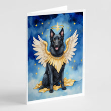 Load image into Gallery viewer, Belgian Sheepdog My Angel Greeting Cards - Blank Note Cards – 8-Pack of Artist-Designed Cards with Envelopes