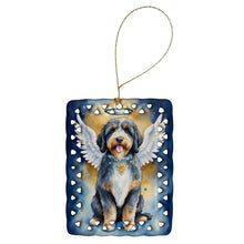 Load image into Gallery viewer, Bernedoodle My Angel Porcelain Ornament