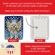 Load image into Gallery viewer, Bichon Frise My Angel Porcelain Ornament
