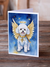 Load image into Gallery viewer, Bichon Frise My Angel Greeting Cards - Blank Note Cards – 8-Pack of Artist-Designed Cards with Envelopes